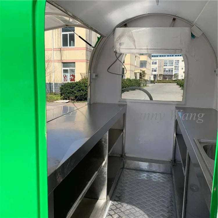 OEM 2.2m long mobile concessions trailers catering trailer mobile food truck fast food van for sale