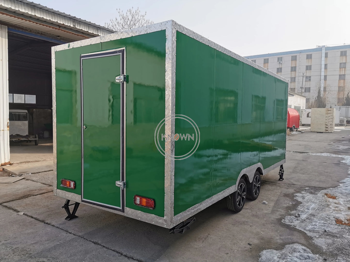 2023 OEM Mobile Food Truck 16.5ft Dining  Food Trailer For Europe Vending Kiosk Hotdog Snack Fast Food Cart