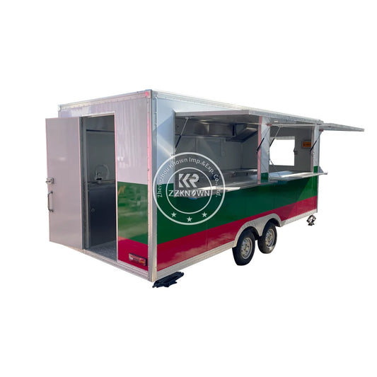 OEM Custom Size Grill Equipment Kitchen Van Fast Food Trailer Mobile Tacos Coffee Food Cart BBQ Food Truck