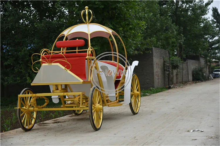 OEM Royal Cinderella Christmas Pumpkin Horse Wedding Carriage Rickshaw Europe Style