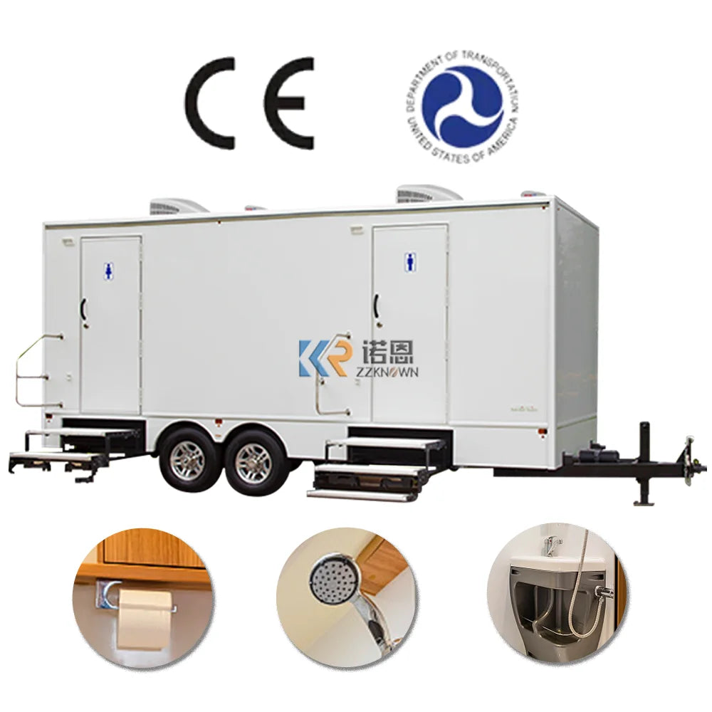 2023 Portable Toliets Modern Design Moulding Squat Restroom Trailers Temporary Mobile Toilet