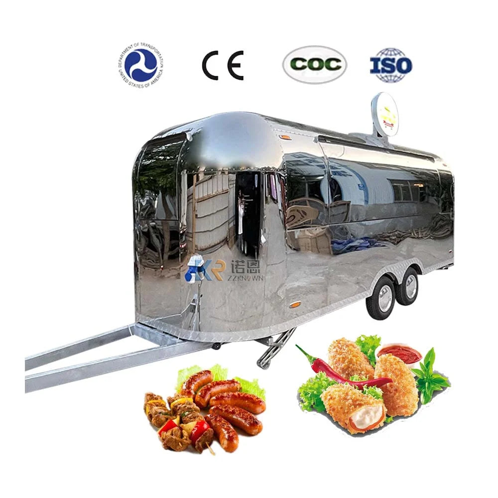 2023 Large Food Trucks Mobile Bar Trailer Airstream Food TruckFood Concession Trailer Dot VIN CE