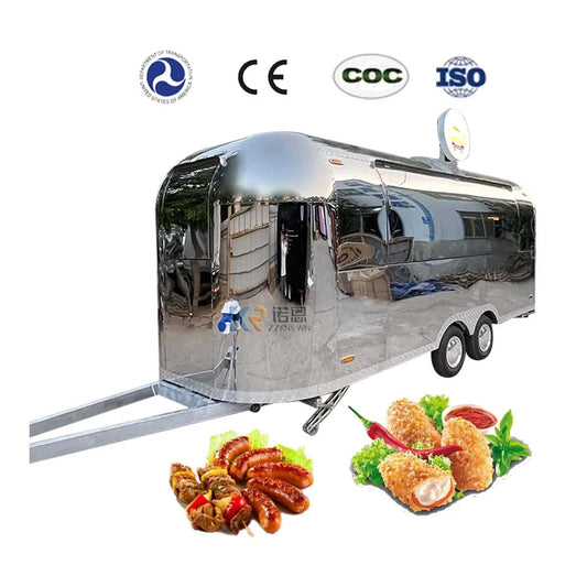 2023 Large Food Trucks Mobile Bar Trailer Airstream Food TruckFood Concession Trailer Dot VIN CE