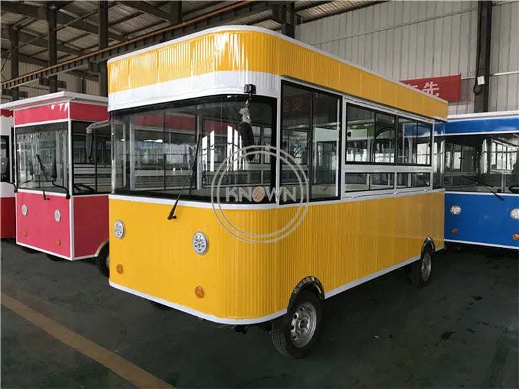 2023 Electric Fast Food Truck for Sale Europe Mobile Hot Dog Cart CE Certification Food Trailer with Full Kitchen