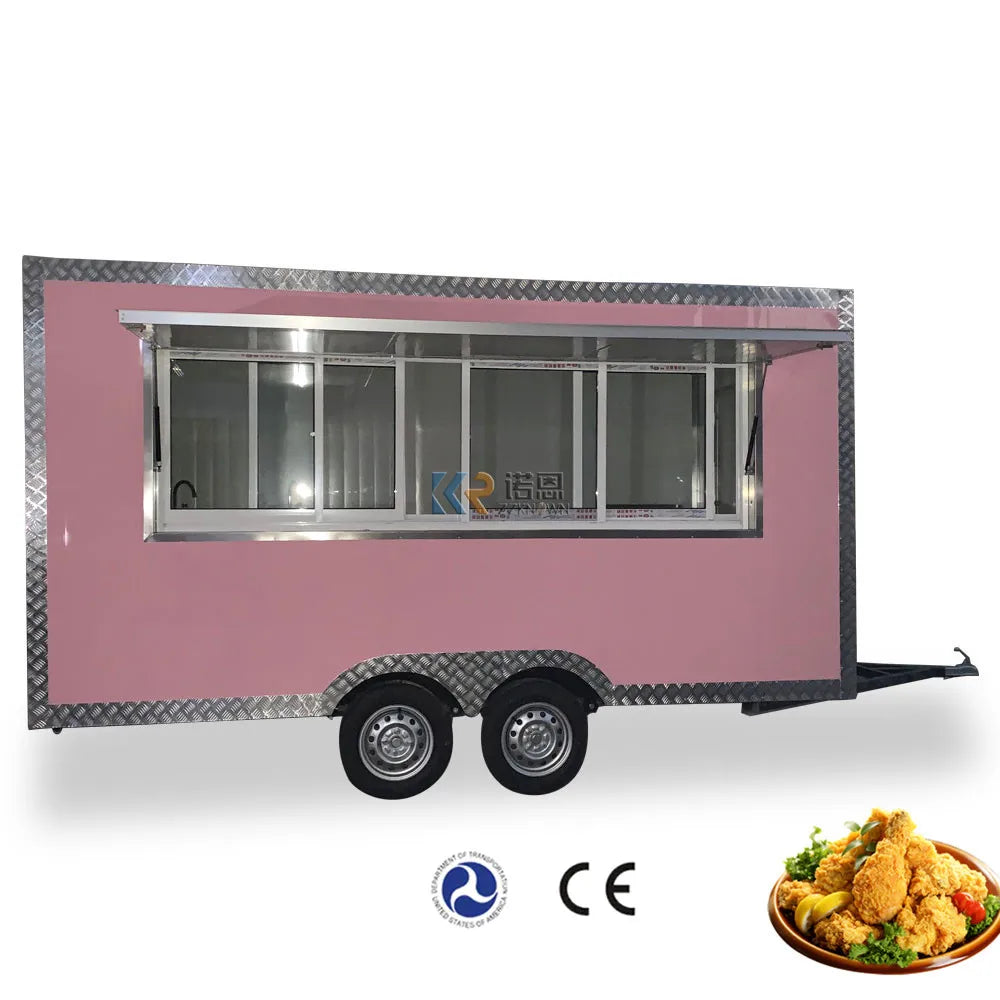 Street Mobile Food Trailer Cart With CE Certificated Catering Trailers For Sale Food Cart