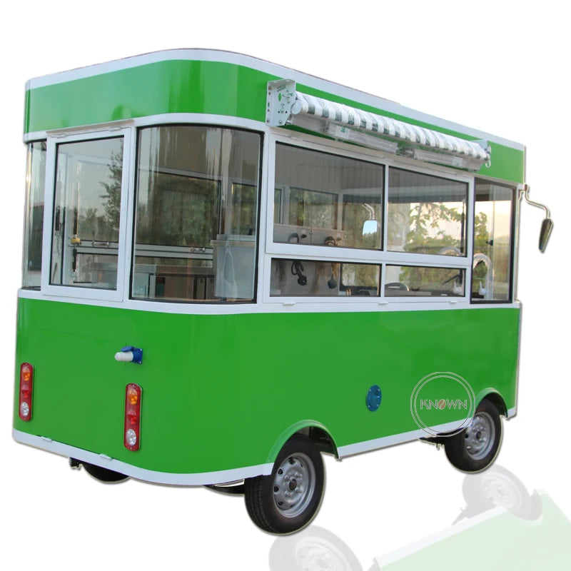 CE Hot Selling Stainless Steel Mini Street Cart Cheap Electric Food Truck