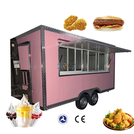 2023  Food Trailers From China Trailer Pizza Seafood Truck Big Food Trailer with Full Kitchen Equipments