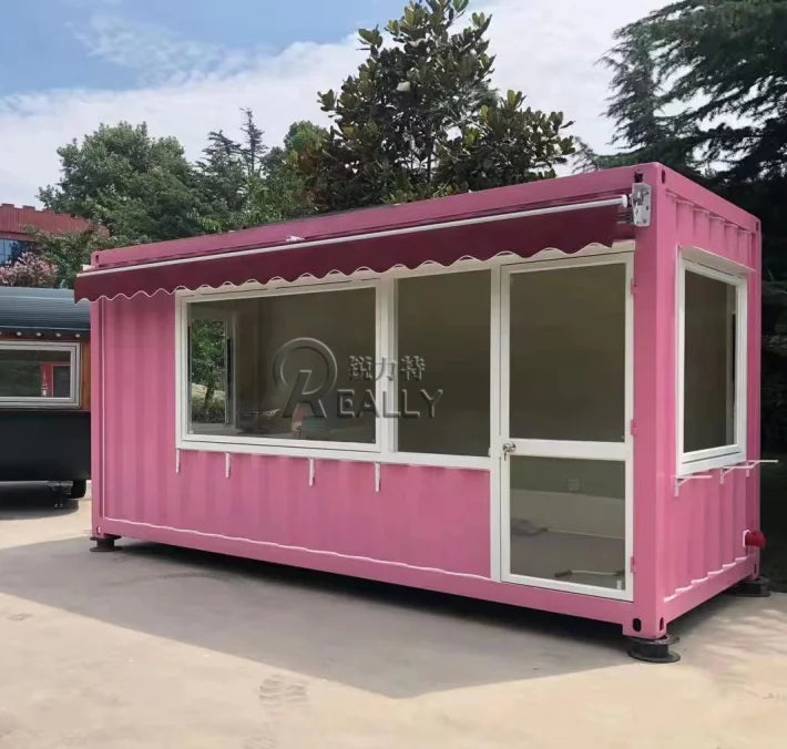 Custom Container Coffee Shop Food Street Mobile Bar Shipping Container Prefabricated from Chinese Factory