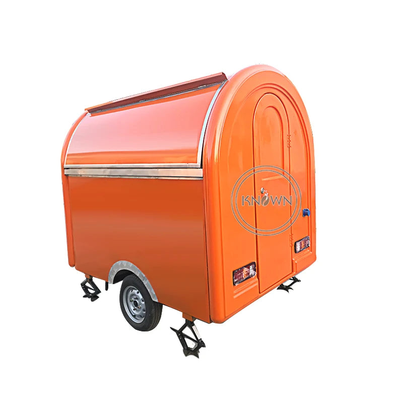 CE Recommend Stainless Steel Van Food Truck Cupcake Trailer Cart Equipments Egg