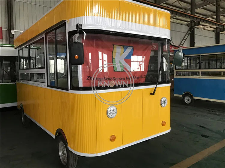 2023 Electric Fast Food Truck for Sale Europe Mobile Hot Dog Cart CE Certification Food Trailer with Full Kitchen