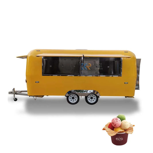 Venta caliente de carros de venta ambulante rápida Remolque de comida móvil a la venta Remolque de comida Airstream móvil de alta calidad a la venta