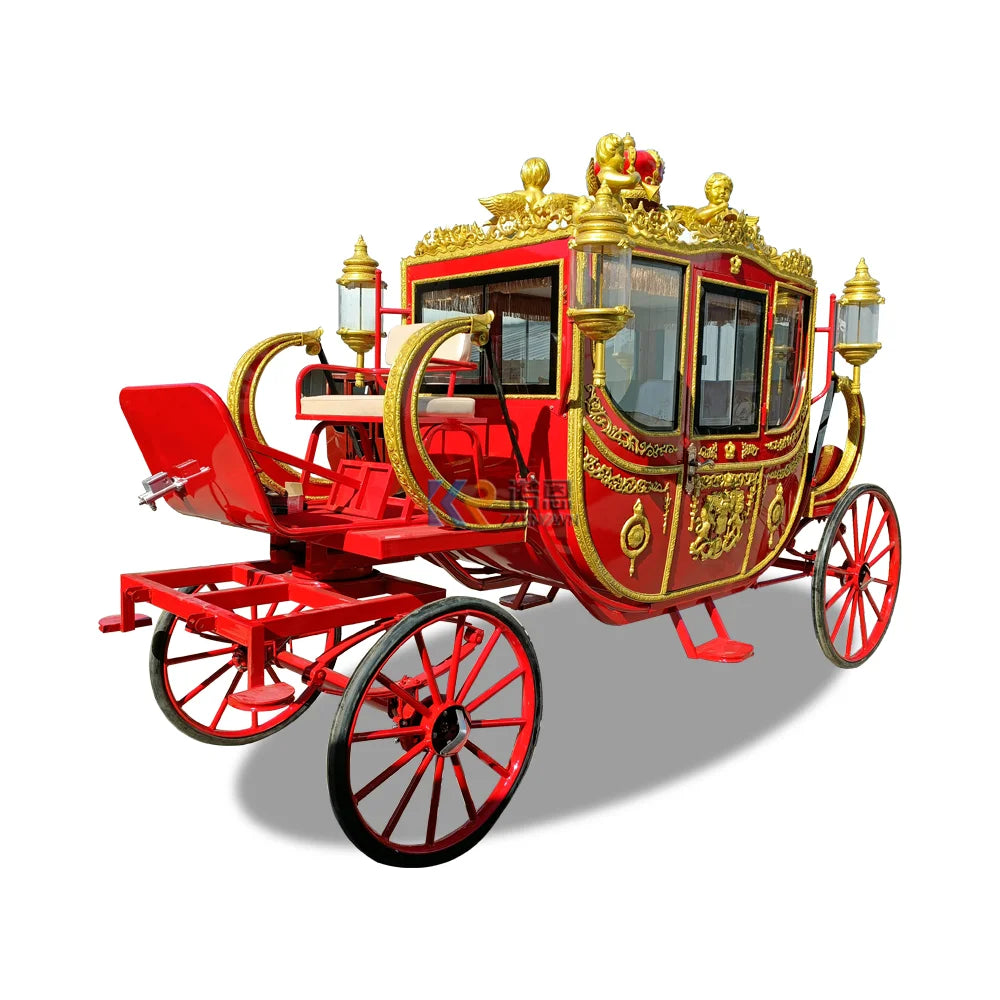 White Wedding Horse Carriage Electric For Sale Royal Horse Carriage Carts Electric Horse Drawn