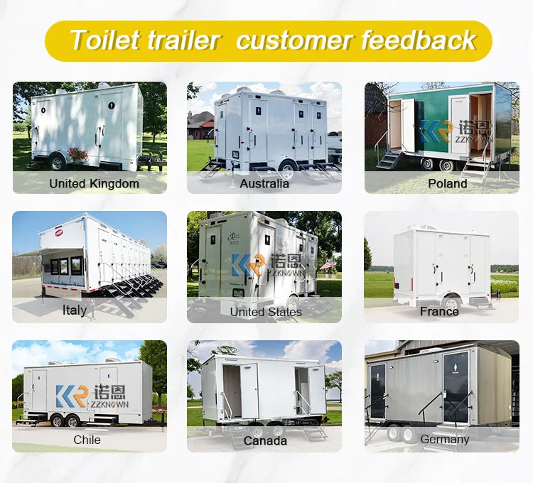 2023 New Arrival Caravan Shower Toilet Restroom Trailer Trailer With Portable  Outdoor Bathroom Toilet Trailer