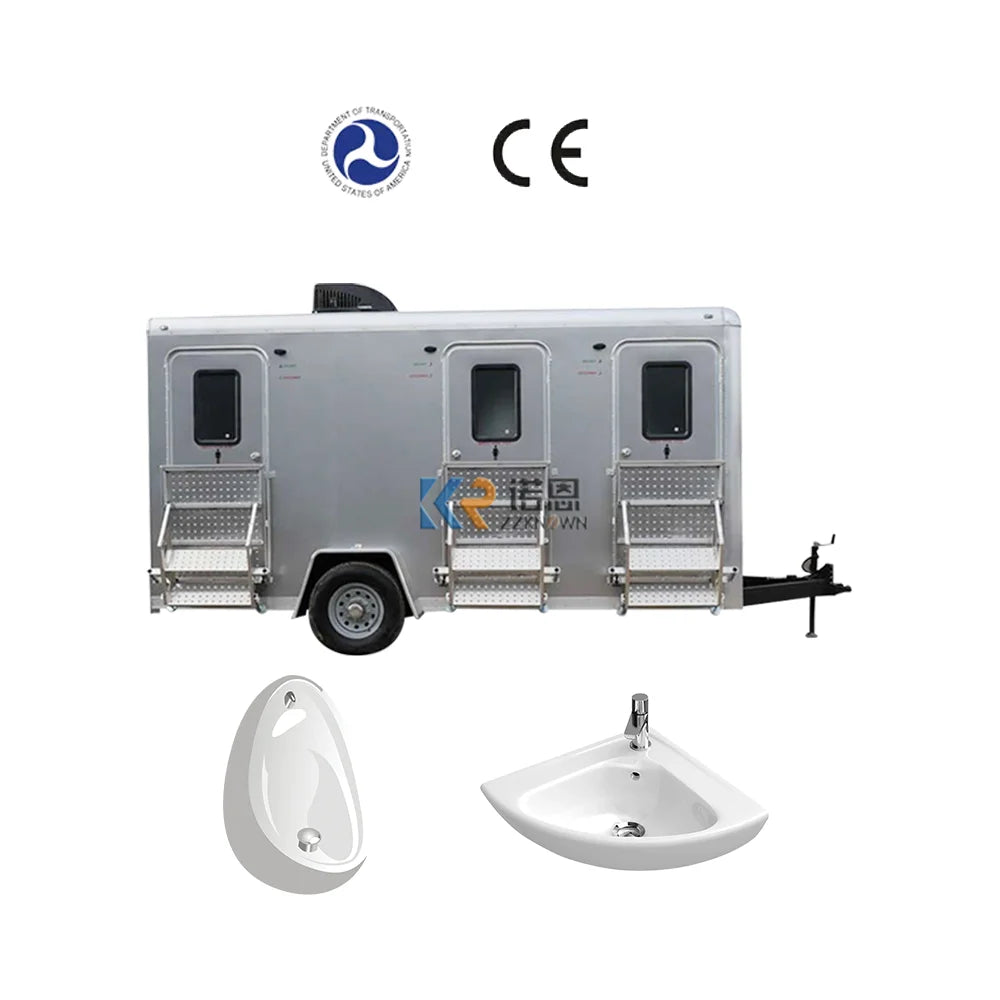 2023 Restroom Trailer With DOT CE Small Trailer Homes Prefab Toilet Container House Temporary Mobile Toilet