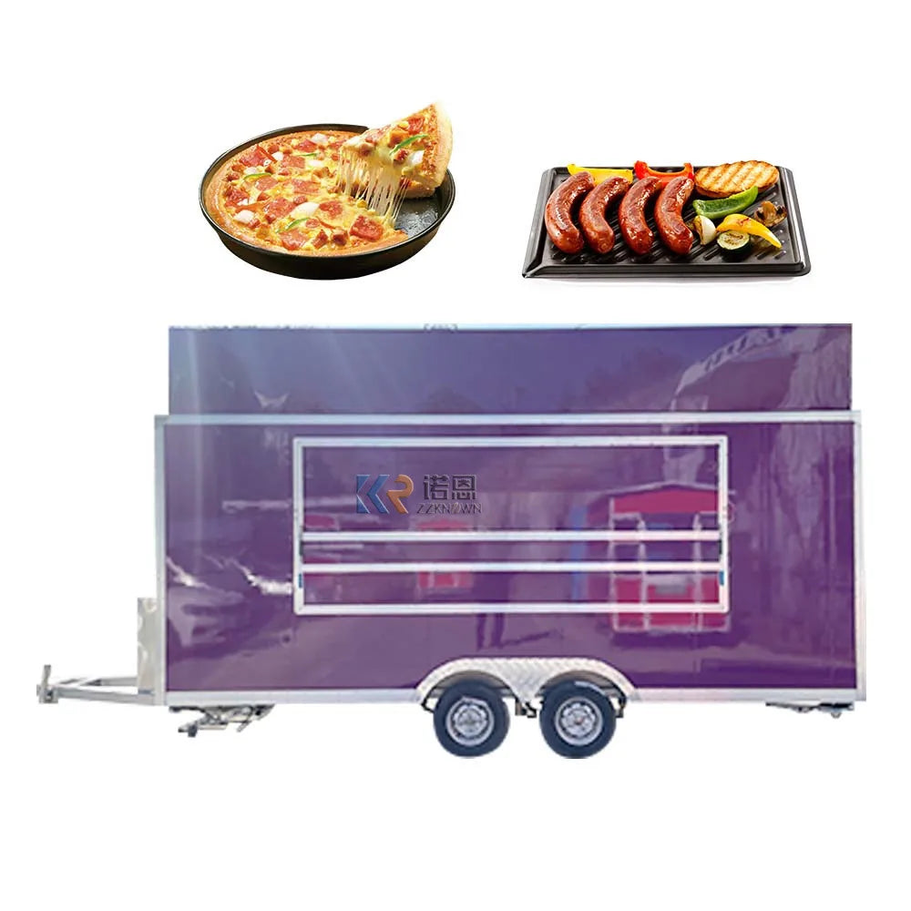 2023 Custom Food Trailer Pizza Truck Refrigerated For Sale Fully Equipped Ice Cream Coffee Fast Food Truck For Sale