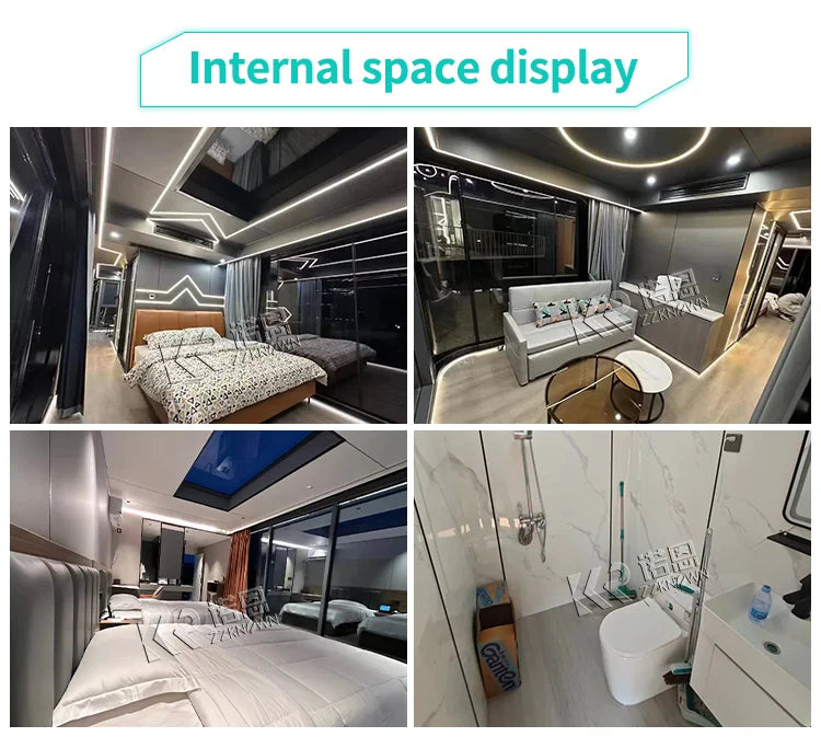 Factory Modern Luxury Detachable Portable Prefabricated Mobile Container Space Capsule Tiny House Homes With Bedroom