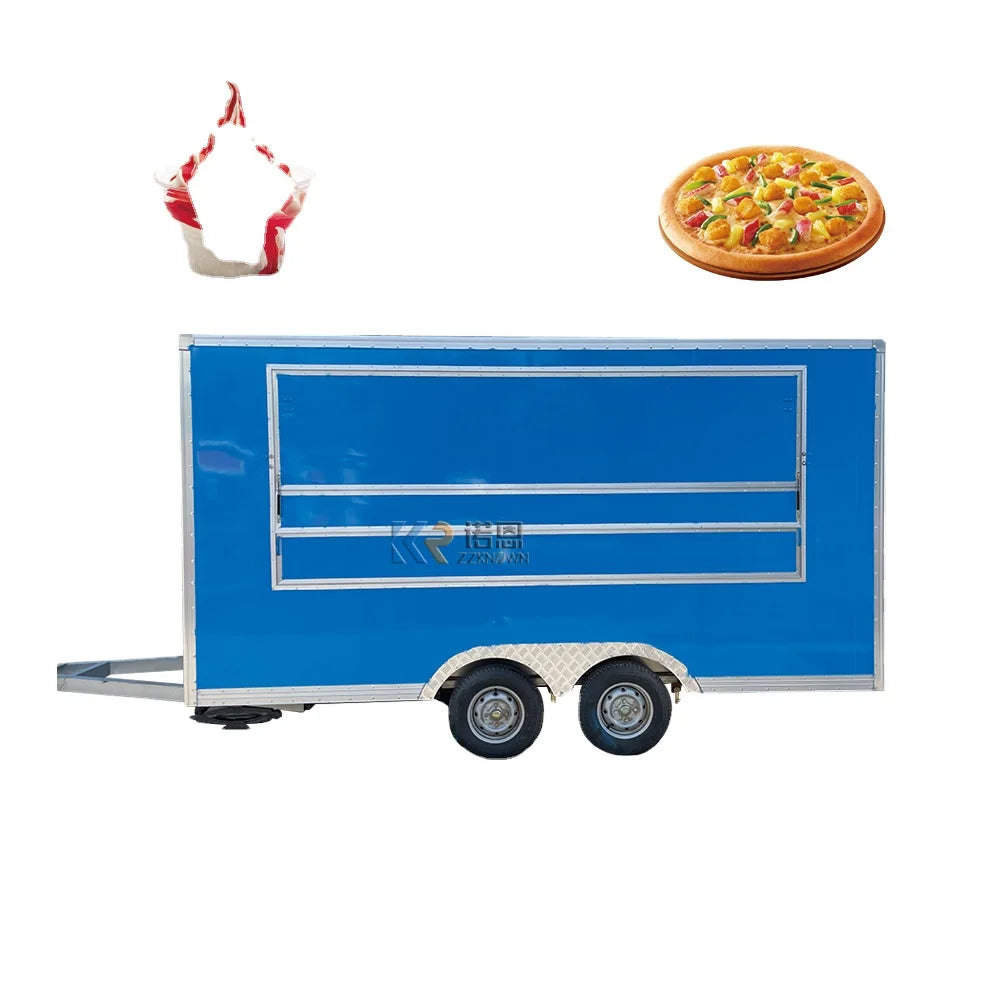 2023  Mobile Concession Catering Food Trailer Customize Square Coffee Food Trailer Food Truck with Full Kitchen