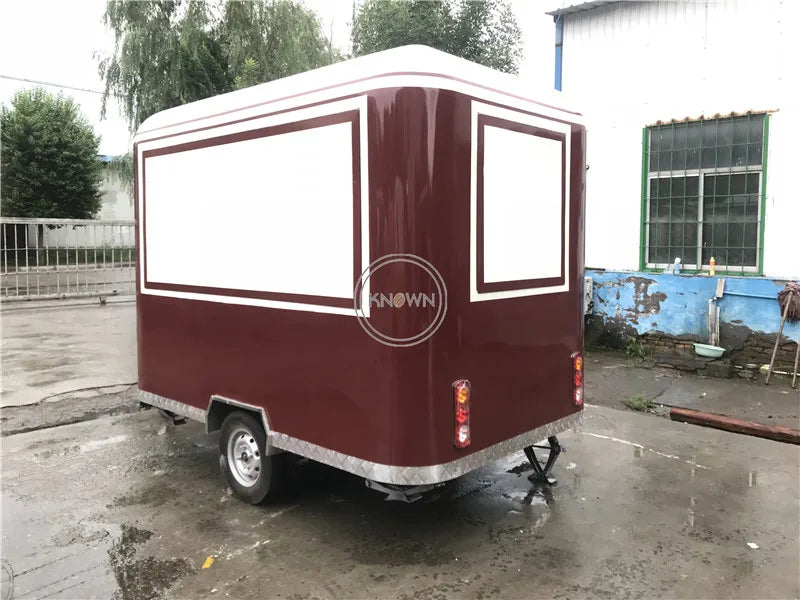 OEM 2.8M Length Mobile Street Food Trailer Fast Hot Dog Truck with Kitchen Cooking Equipment Shipment By Sea