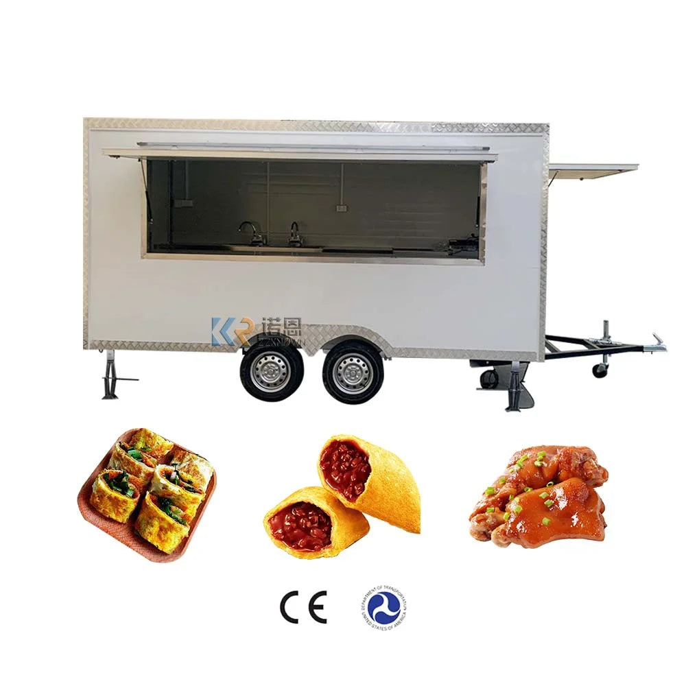 Fast Food Truck Trailer for Sale USA Mobile Food Cart Fully Equipped Equipment Food Truck Suppliers