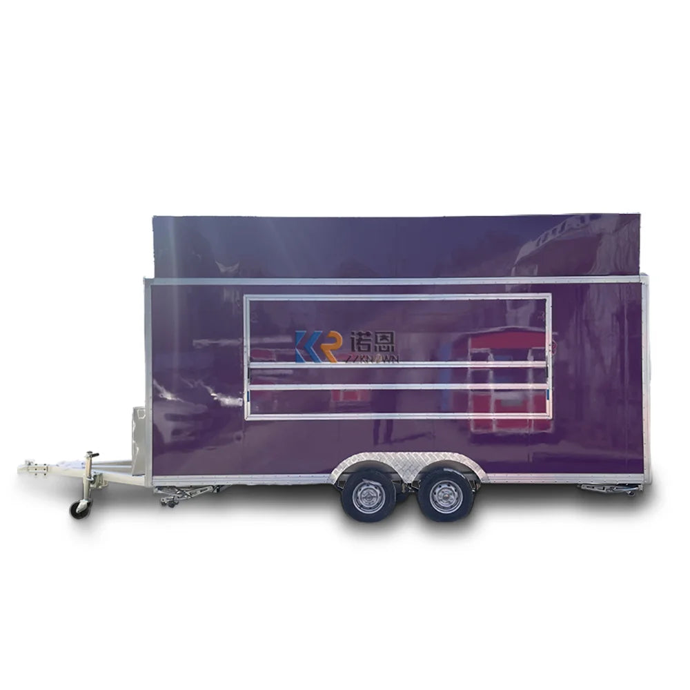 Stainless Steel bbq Food Trailer Mobile Ice Cream Cart For Sale Fast food truck container  With Ce Certification