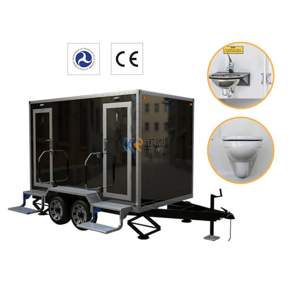 Trailer Prefab Prefabricated Bio Container Showers Portable Toilet Shower Room House Luxury Restroom Mobile