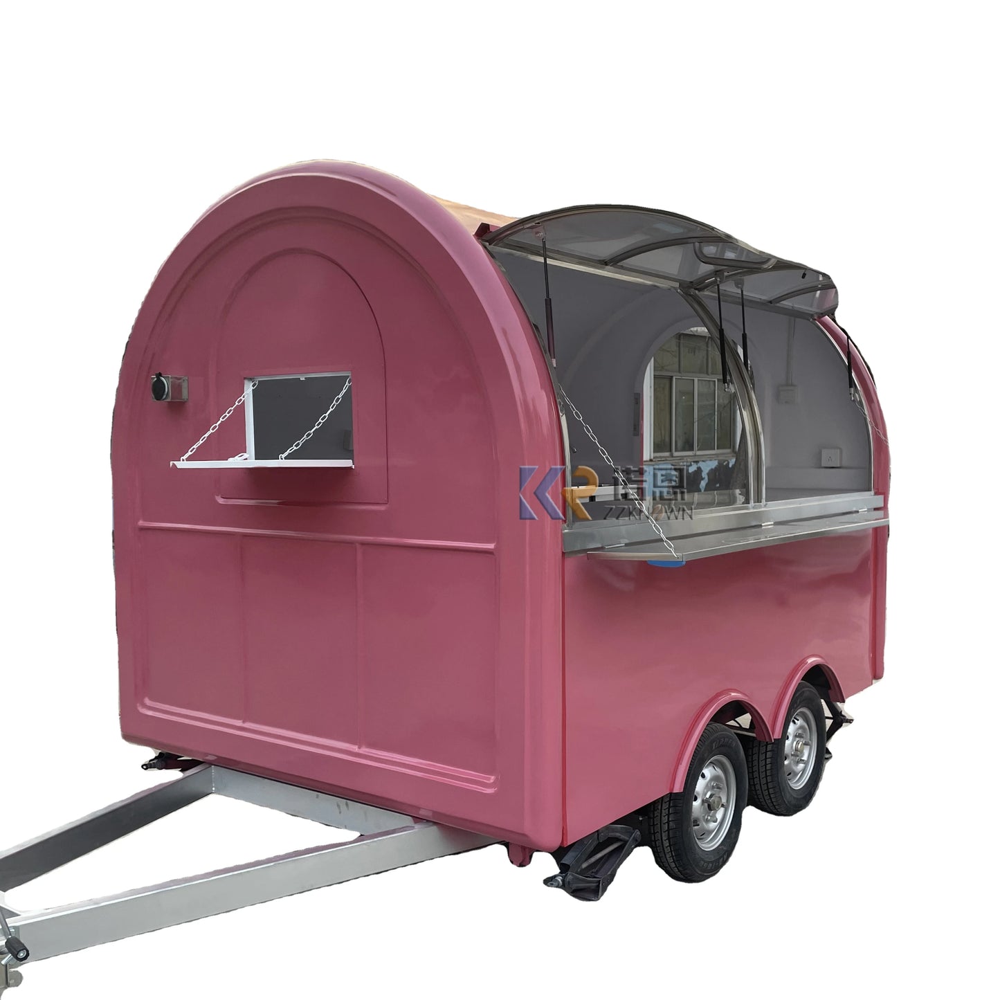 Camión de comida y helados Airstream para la venta en EE. UU., remolque de comida rápida para barbacoa y cocina móvil de catering comercial de Custom Street