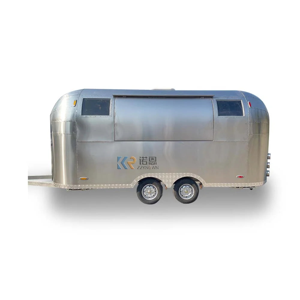 Remolque de carro de comida rápida Airstream para barbacoa, cocina móvil, camión furgoneta para café, helados y comida, totalmente equipado, estándar de EE. UU., a la venta