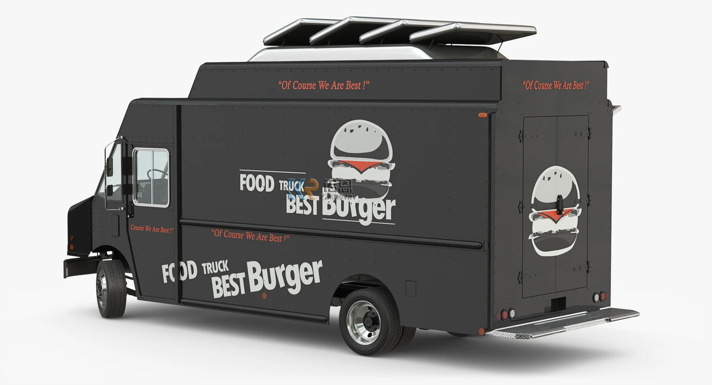 Customized Mobile Hot Dog Fast Food Cart Truck with Full Kitchen Equipment Electric Street Barbecue Bbq Food Trailer for Sale