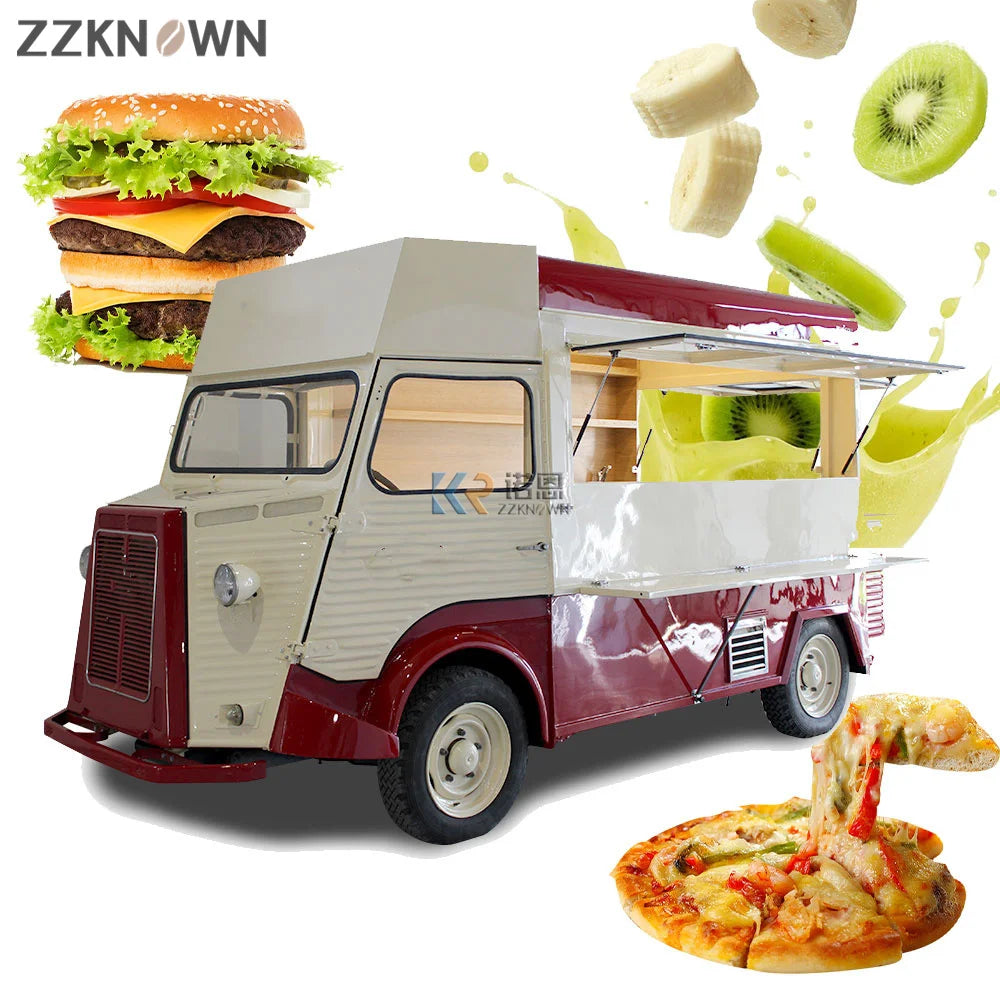 Beer Bar Hot Dog Electric Food Truck Taco Mobile Kitchen Restaurant Vintage Mobile Food Cart for Sale