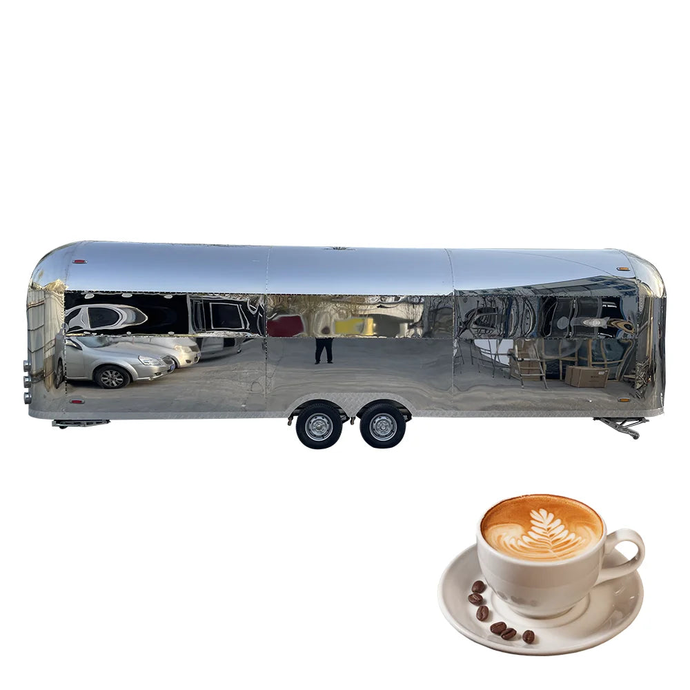 Mobile Food Truck Dining Car Food Trailer For Europe Vendors Hotdog Food Truck With Full Kitchen