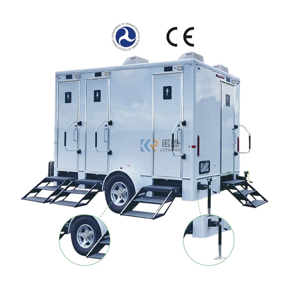 2023 Mobile Portable Toilet Prefab Toilet Restroom For Sale Prefab Squat / Seat Toilet Houses