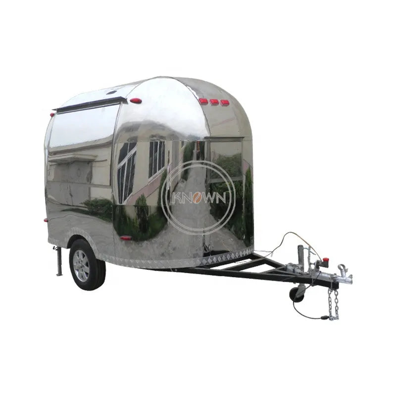 OEM Small 3M length Stainless Steel Mobile Food Trailer Cart Static Van for Sale Snack Hot Hot Ice Cream Coffee In USA