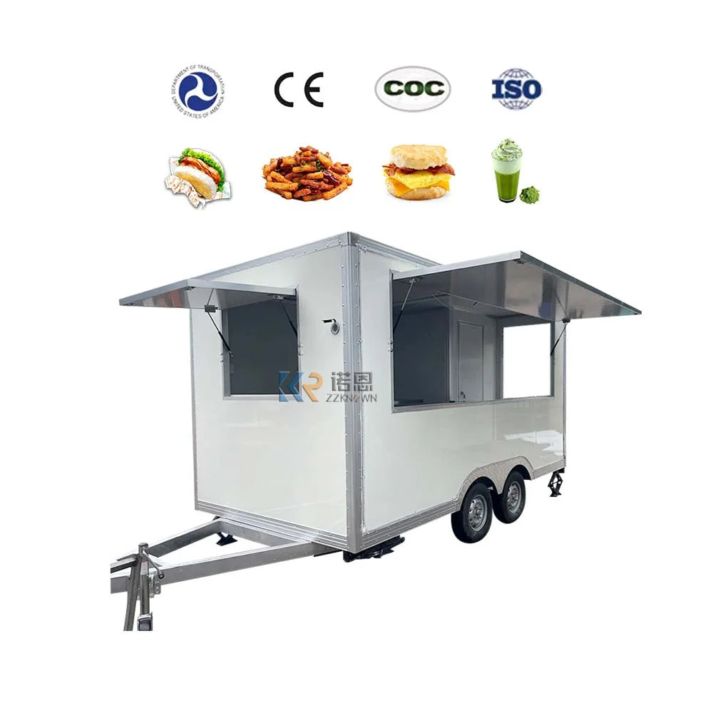 New Style Australia Standard Snack Food Trucks Mobile Food Trailer With Free Shipping