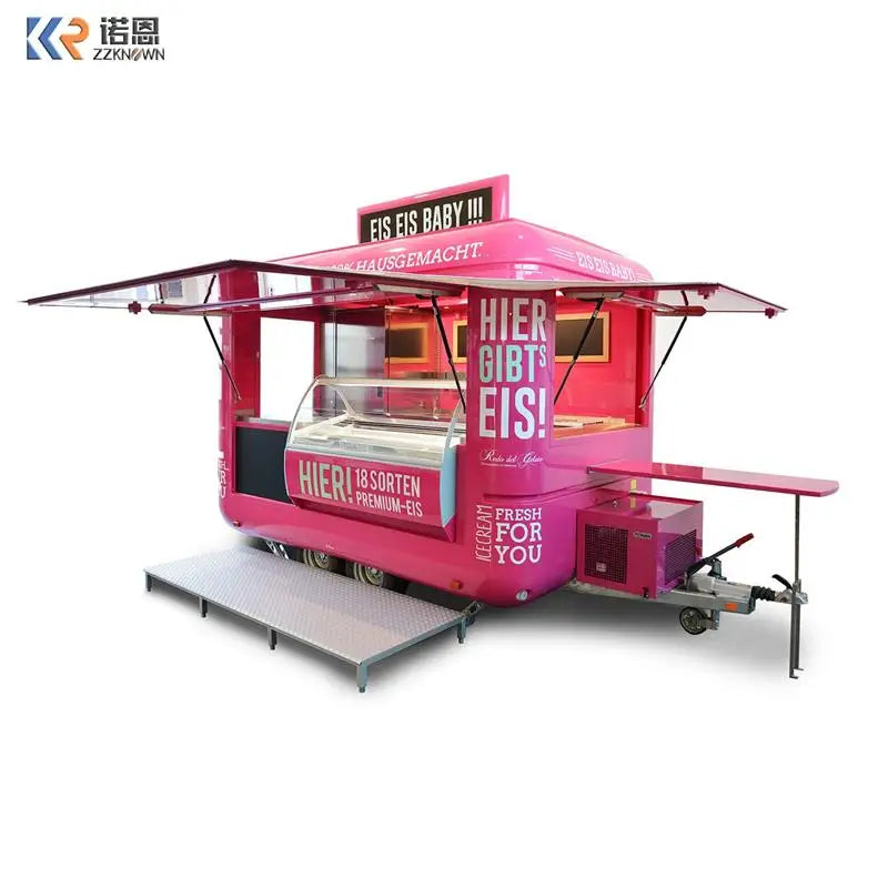 Mobile Food Trucks For Sale New Fast Food Truck Trailer Food Cart Hot Selling in USA