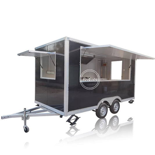 OEM China Manufacturer 4m Length Food Trailer Cheap Concession Mobile Food Truck Selling Coffee Bear Drinks Food Cart