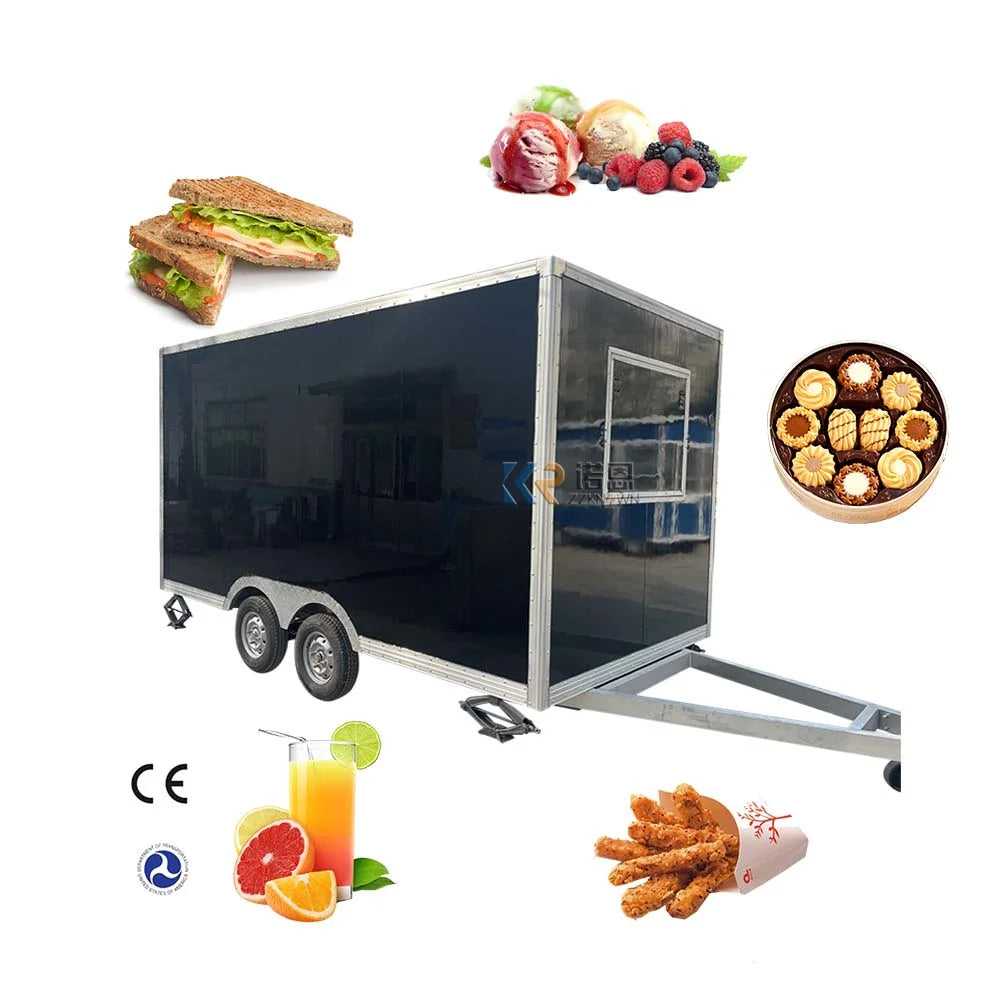 concession mobile small food trailer food trailer truck with full kitchen equipments  for sale