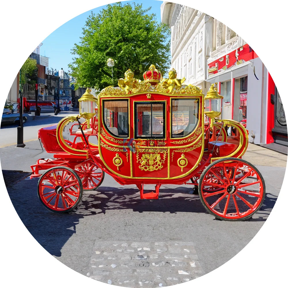 Victorian Royal Carriage Electric Royal Carriage High Quality Carriage Electric Wedding Horse Drawn Cart