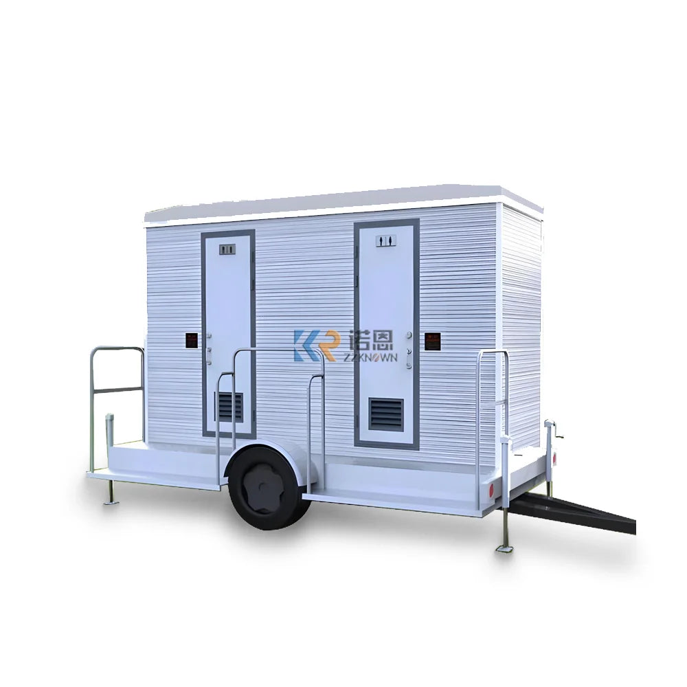 2023 Hot Sale Toppla Drop Toilet Customized Temporary Toilet Outdoor Mobile Movable Portable Toilet Trailer