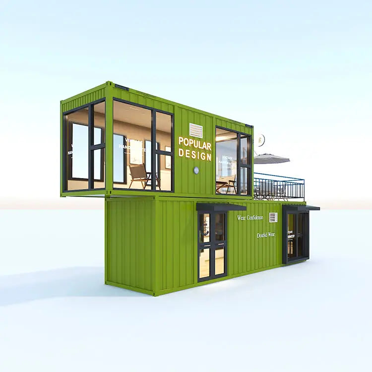 Outdoor Customized Prefabricated Design Container House Coffee Shop Bar