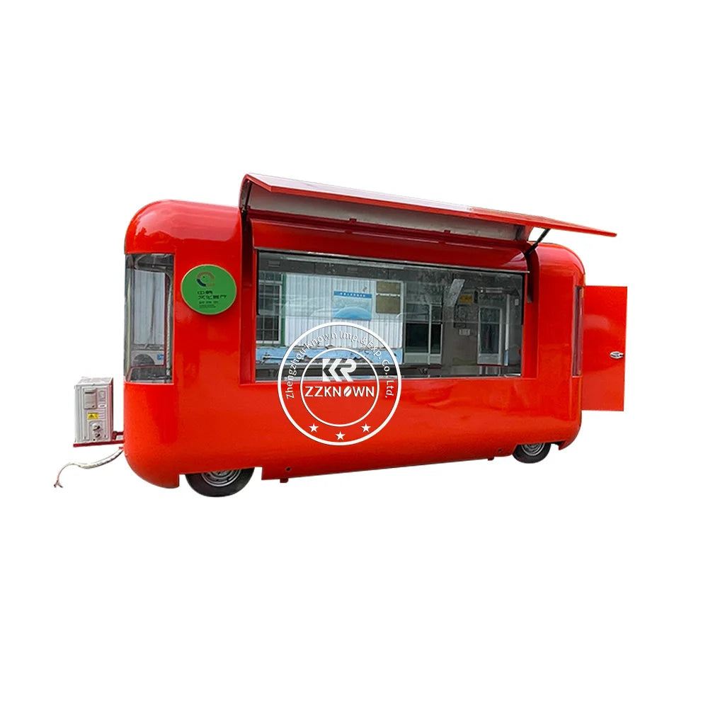 OEM Outdoor Fast Food Cart Concession Food Trailer DOT CE Certificate Coffee Outdoor Mobile Kitchen Food Truck Venidng Kiosk