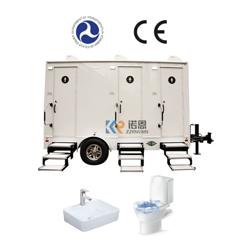 Portable Toliets Luxury Portable Toilet TrailerMobile Toilet Car Carrier Trailer Restroom Trailer