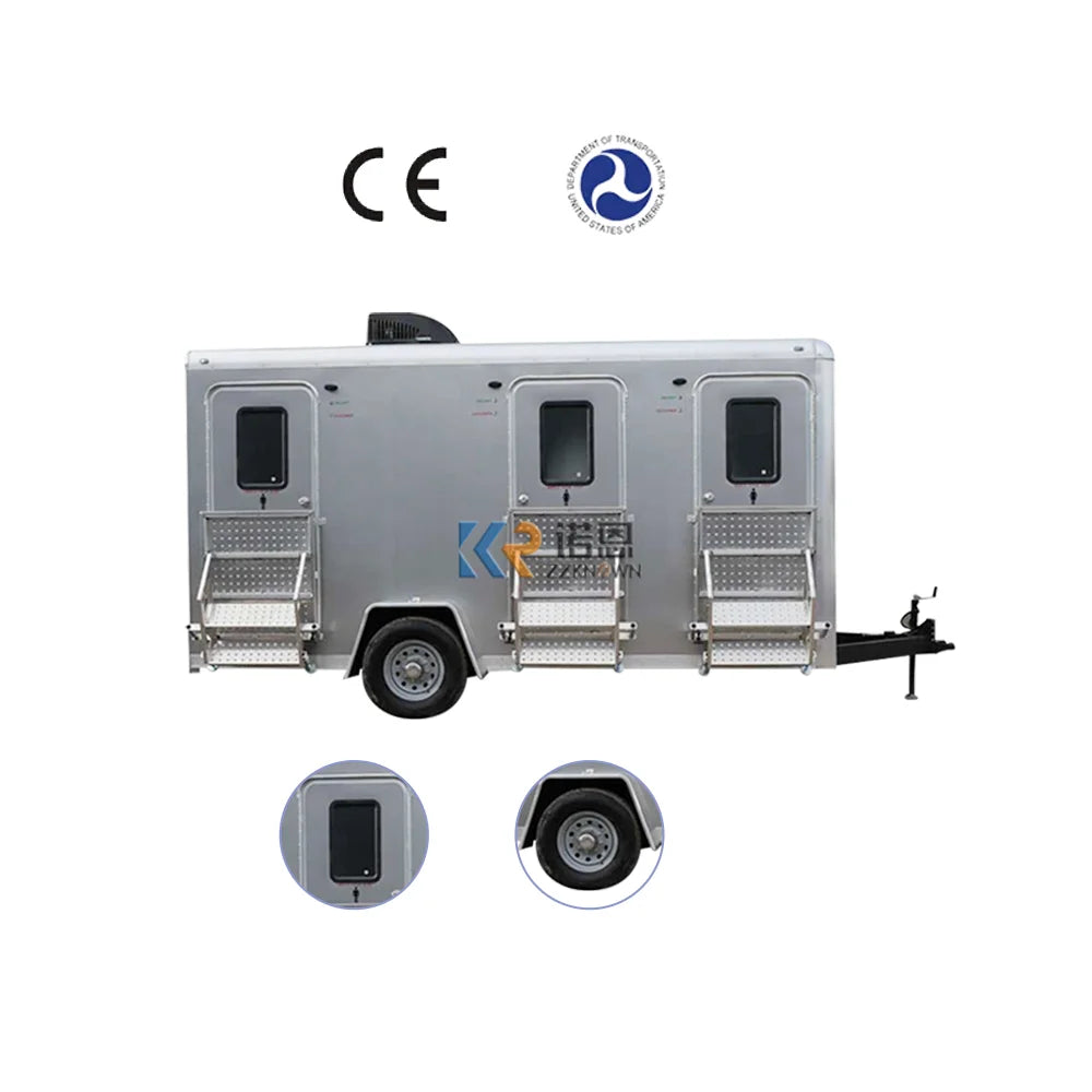 2023 Restroom Trailer With DOT CE Small Trailer Homes Prefab Toilet Container House Temporary Mobile Toilet