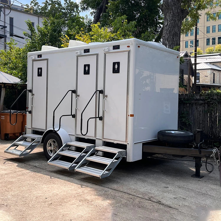 Commercial Events Trailer Mobile Toilets Outdoor With Urinal Ready To Use Manufactured Toilet Trailer For Sale