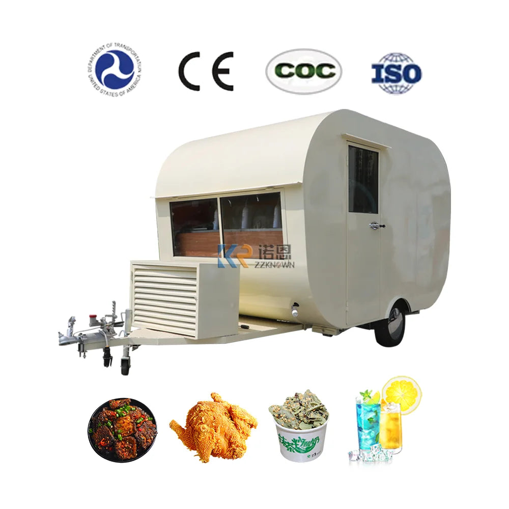 Food Truck Fast Food Trailer For Sale Usa CE DOT Approved Fast Coffee Catering Cart