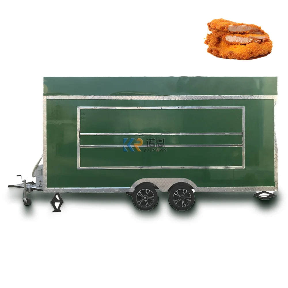 2023 Food Trailer Empty Body Cart Equipments Truck Crepes Mini Fully Equipped USA Standards Food Trailers