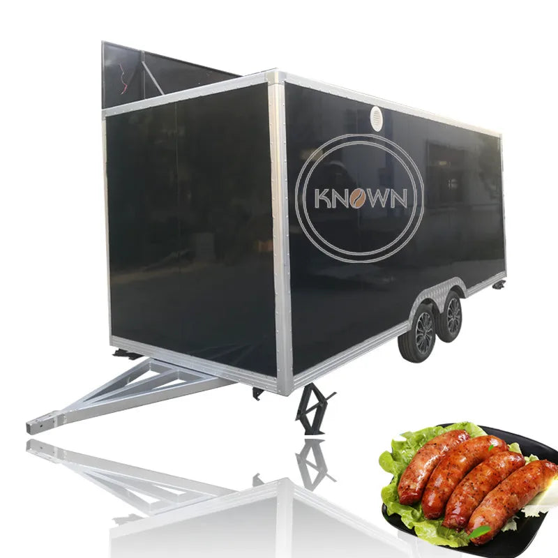 2023 Food & Beverage Factory Catering Food Truck For Sale Cart Europe Standard Street Mobile Food Kiosk