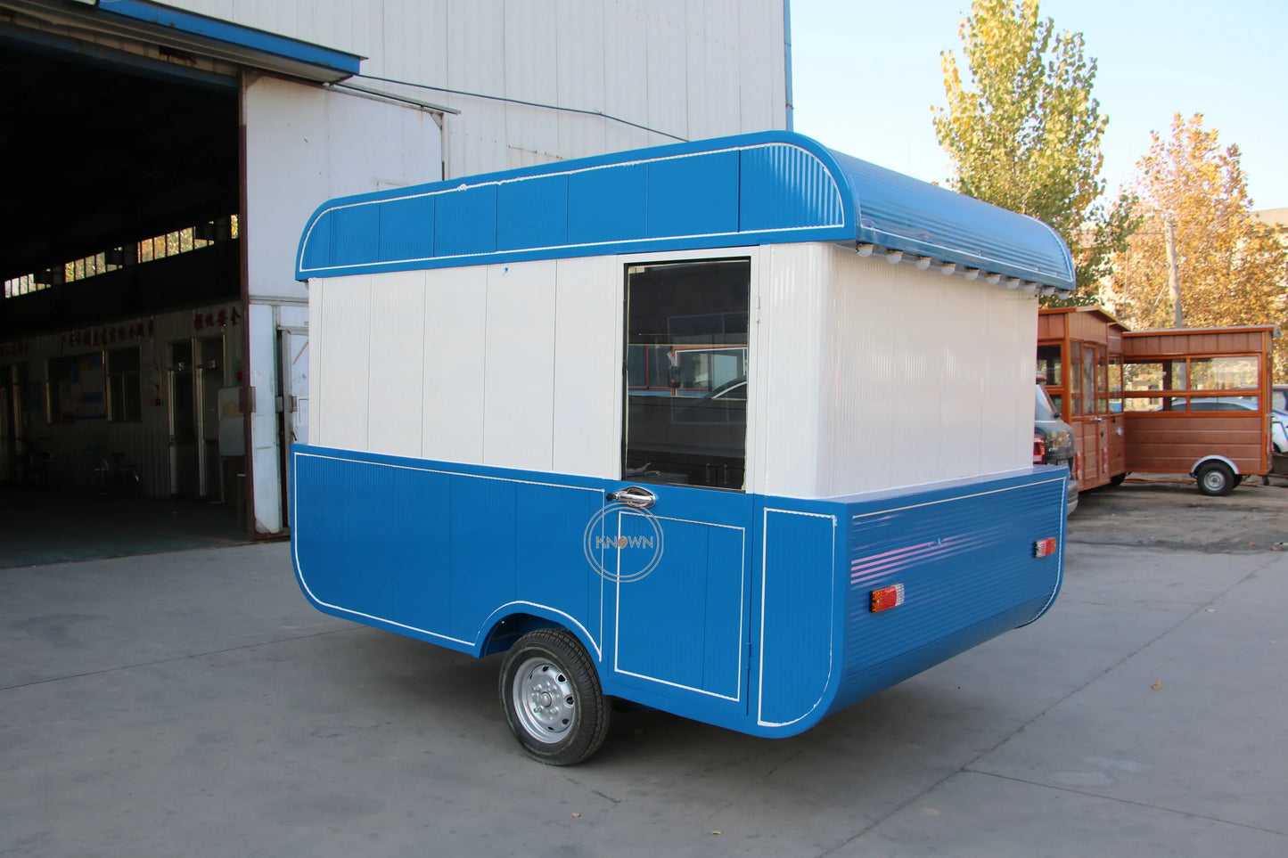 Mobile Iced Coffee Truck Fully Equipped Refrigerator Restaurant Car Custom BBQ Pizza Fast Food Trailer with Full Kitchen