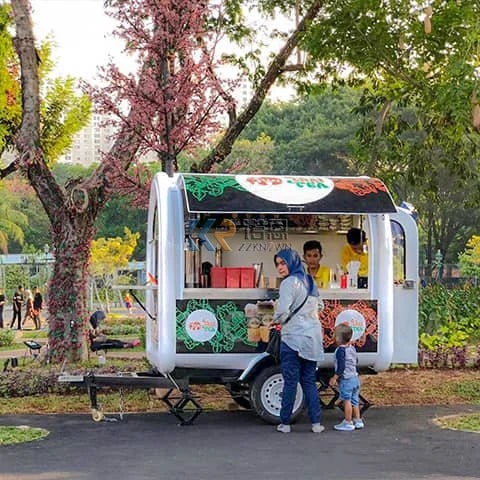 Remolques de comida para catering Camión de tacos totalmente equipado Cocina móvil Carrito de pizza y café Remolques para barbacoa Furgoneta móvil económica