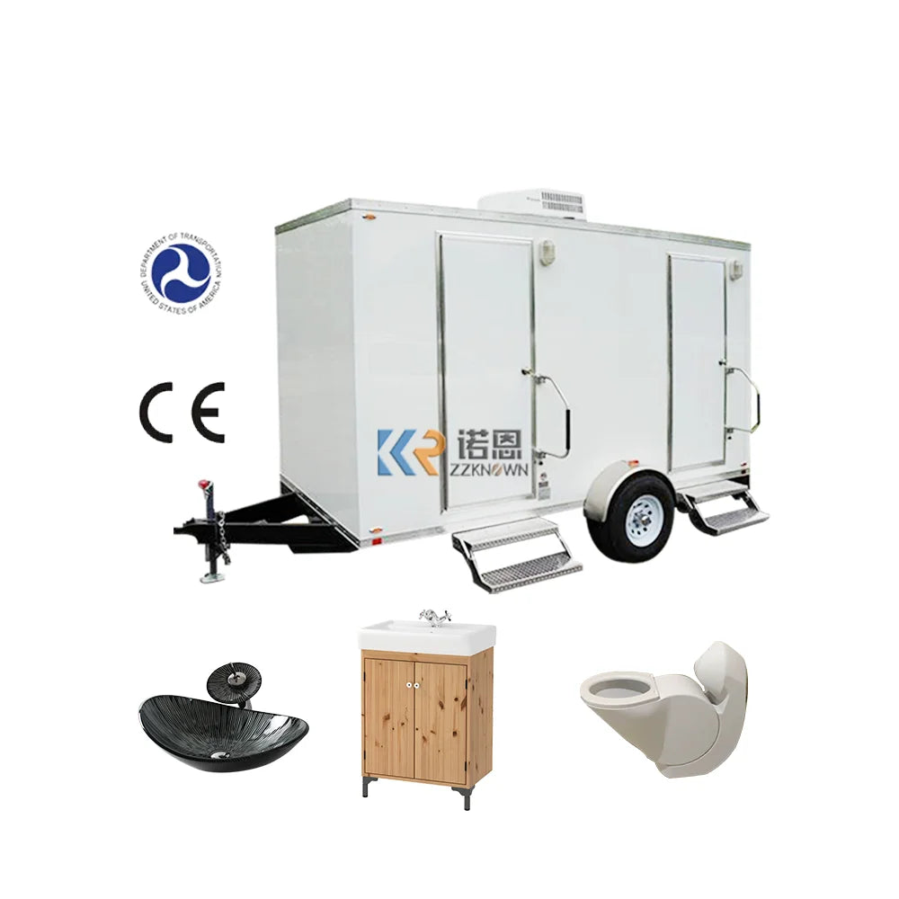 2023 China Outdoor Camp Restroom Shower Bathroom Washroom  Plastic Prefab Portable Mobile Toilets For Sale