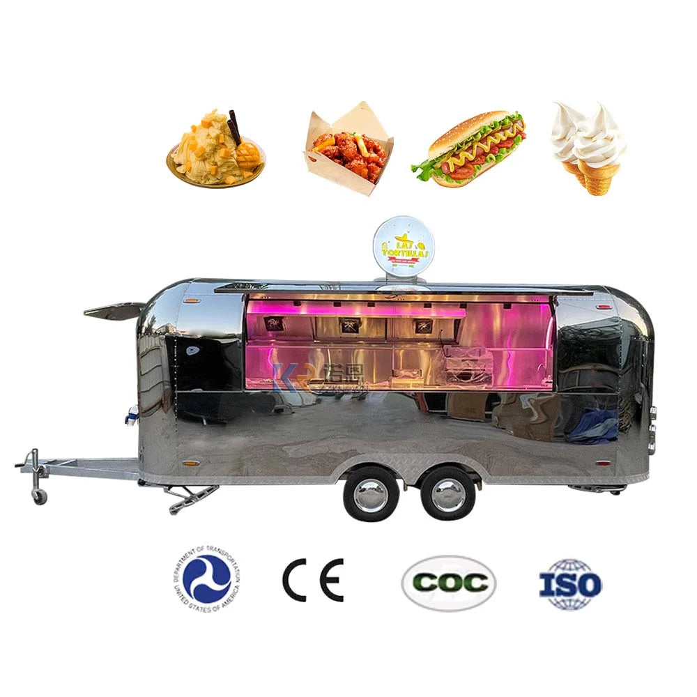 2023 OEM Hot Sale Mobile Food Cart Mobile Vegetable Candy Carts Catering Trailer Food Trucks Newly Type